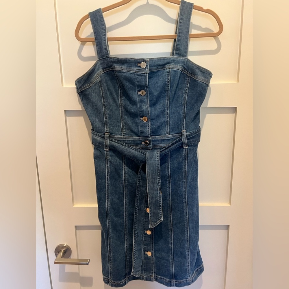 White House black market denim dress